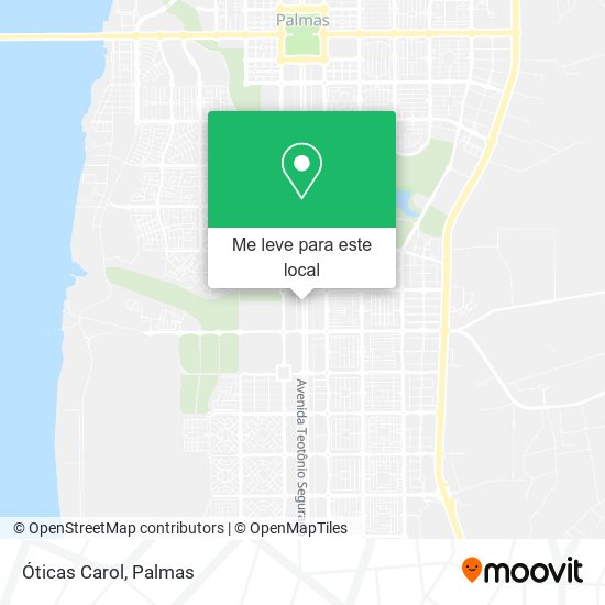 Óticas Carol mapa
