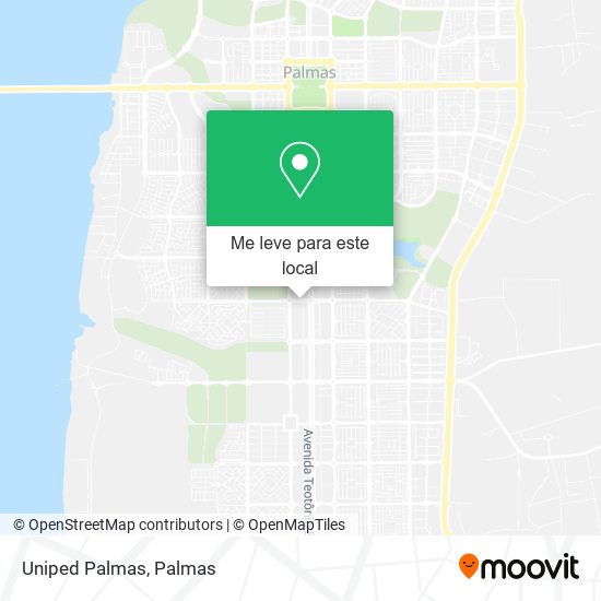 Uniped Palmas mapa