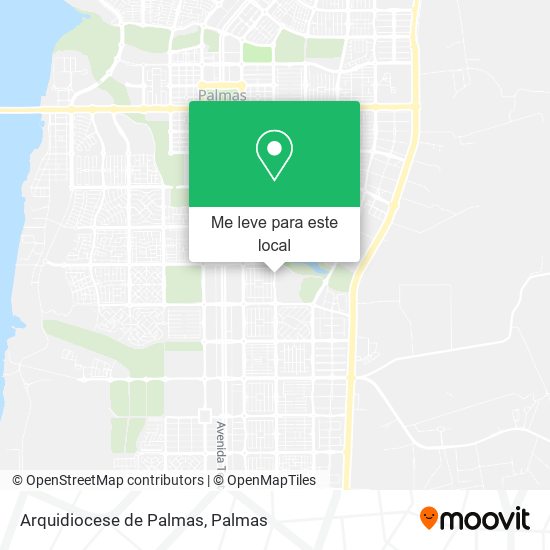 Arquidiocese de Palmas mapa