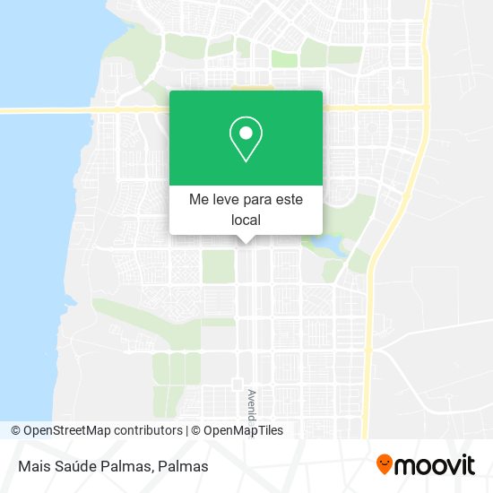 Mais Saúde Palmas mapa