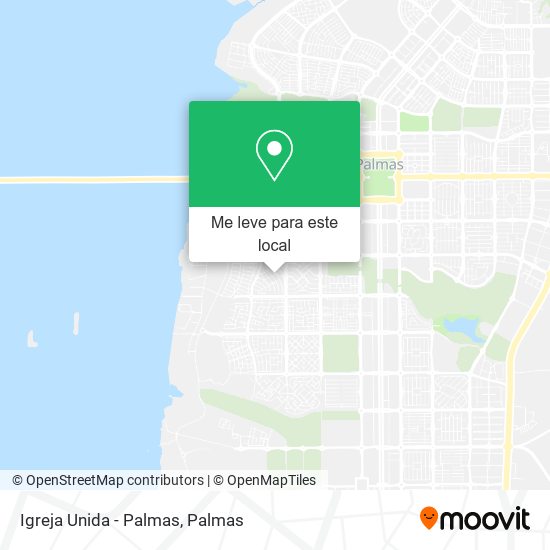 Igreja Unida - Palmas mapa