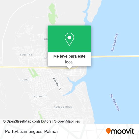 Porto-Luzimangues mapa