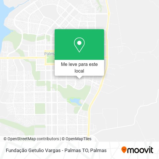 Fundação Getulio Vargas - Palmas TO mapa