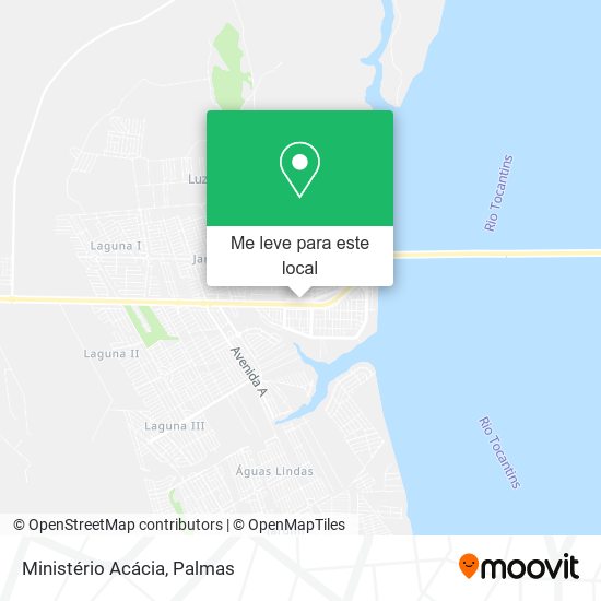 Ministério Acácia mapa