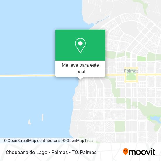 Choupana do Lago - Palmas - TO mapa