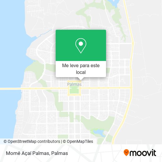 Momê Açaí Palmas mapa
