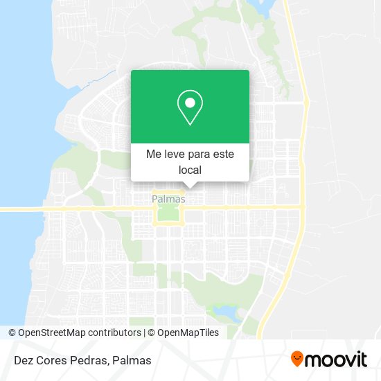 Dez Cores Pedras mapa