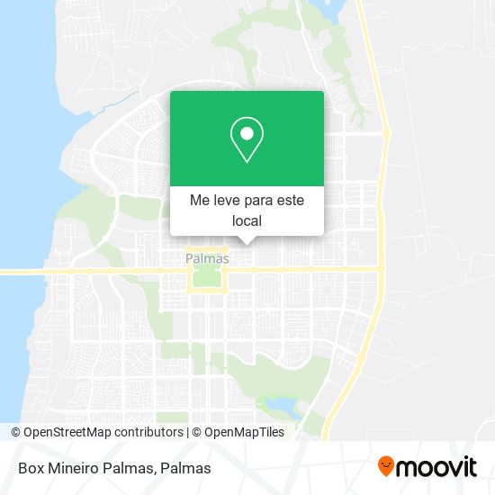 Box Mineiro Palmas mapa