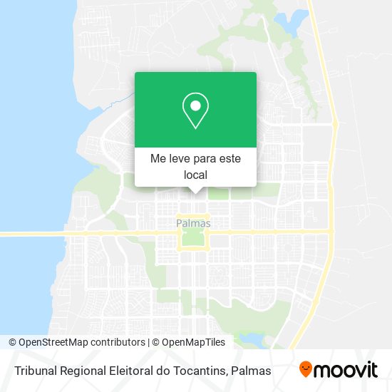 Tribunal Regional Eleitoral do Tocantins mapa