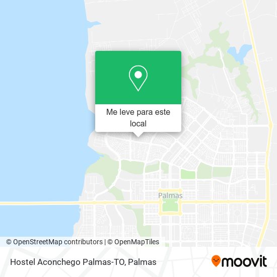 Hostel Aconchego Palmas-TO mapa