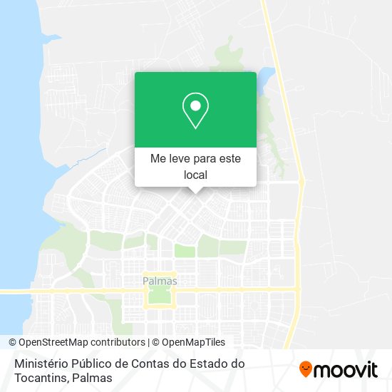 Ministério Público de Contas do Estado do Tocantins mapa