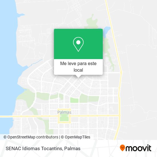 SENAC Idiomas Tocantins mapa