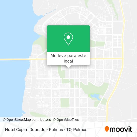 Hotel Capim Dourado - Palmas - TO mapa
