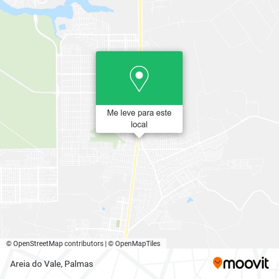 Areia do Vale mapa