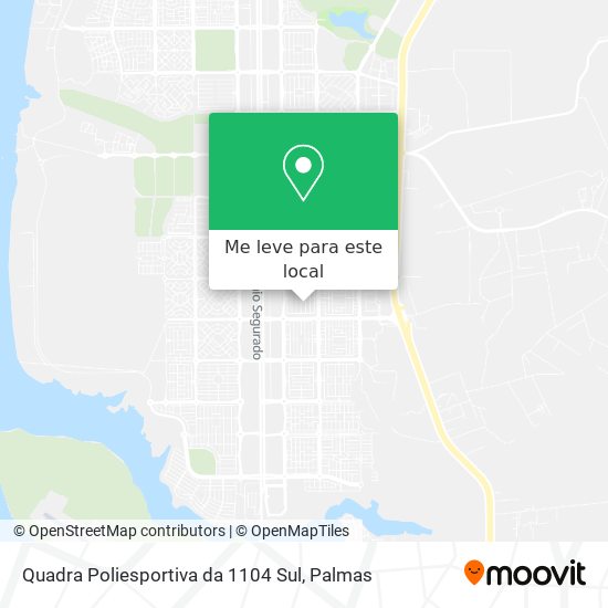 Quadra Poliesportiva da 1104 Sul mapa