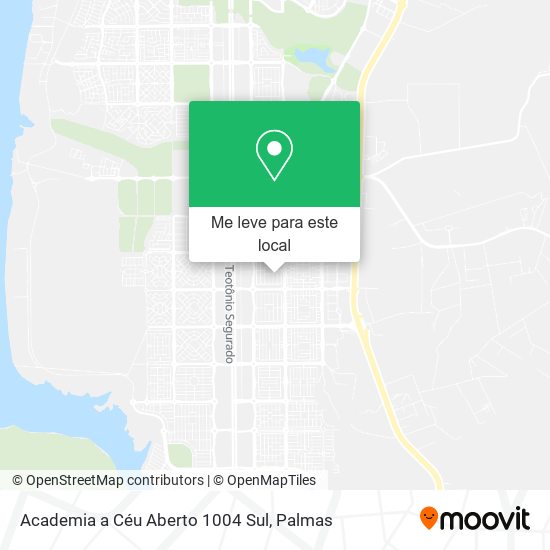 Academia a Céu Aberto 1004 Sul mapa