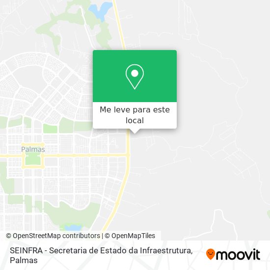 SEINFRA - Secretaria de Estado da Infraestrutura mapa