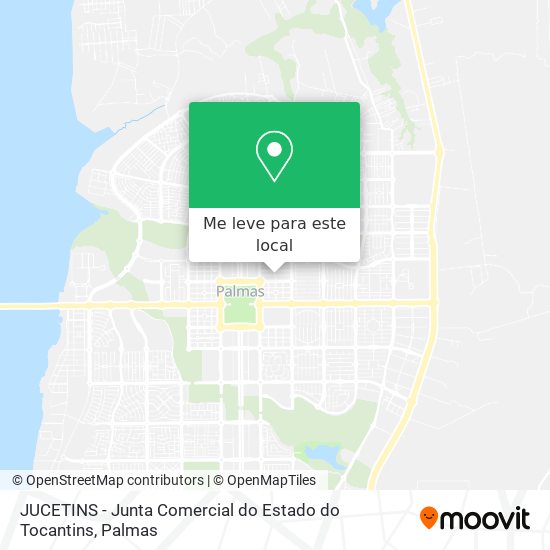 JUCETINS - Junta Comercial do Estado do Tocantins mapa