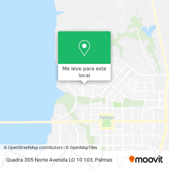 Quadra 305 Norte Avenida LO 10 103 mapa