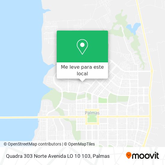 Quadra 303 Norte Avenida LO 10 103 mapa