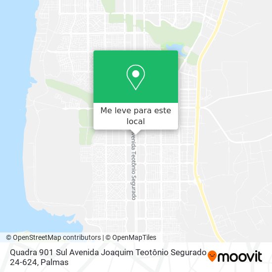Quadra 901 Sul Avenida Joaquim Teotônio Segurado 24-624 mapa