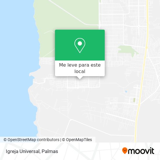 Igreja Universal mapa