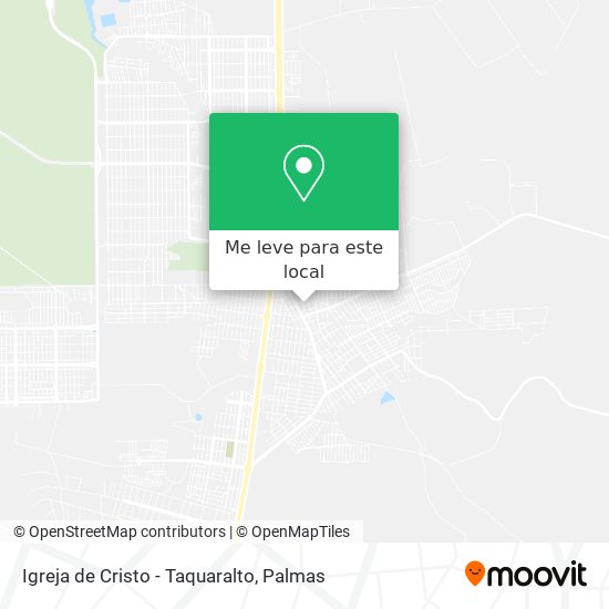 Igreja de Cristo - Taquaralto mapa