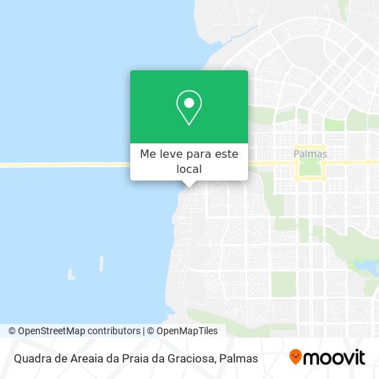 Quadra de Areaia da Praia da Graciosa mapa