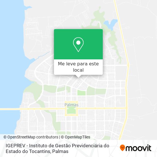 IGEPREV - Instituto de Gestão Previdenciária do Estado do Tocantins mapa