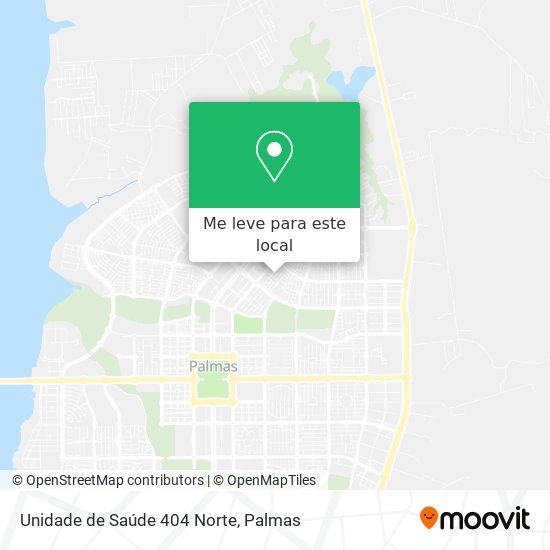 Unidade de Saúde 404 Norte mapa