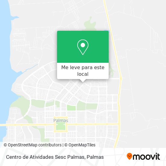 Centro de Atividades Sesc Palmas mapa