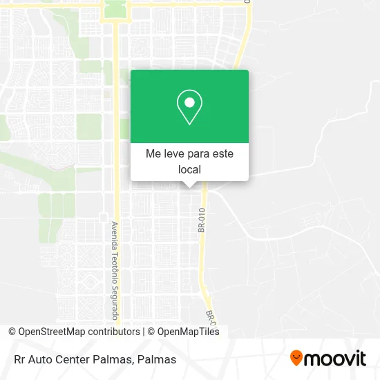 Rr Auto Center Palmas mapa