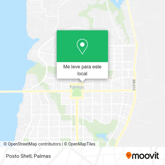 Posto Shell mapa