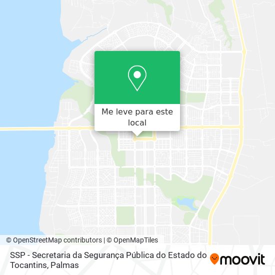 SSP - Secretaria da Segurança Pública do Estado do Tocantins mapa