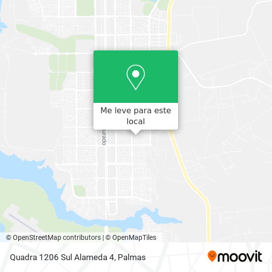 Quadra 1206 Sul Alameda 4 mapa