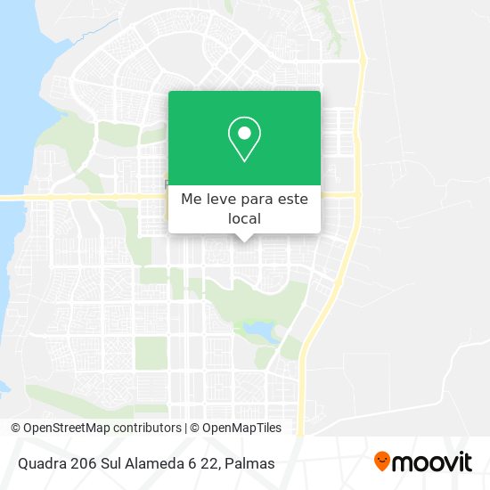Quadra 206 Sul Alameda 6 22 mapa