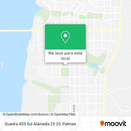 Quadra 403 Sul Alameda 25 20 mapa