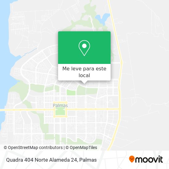 Quadra 404 Norte Alameda 24 mapa
