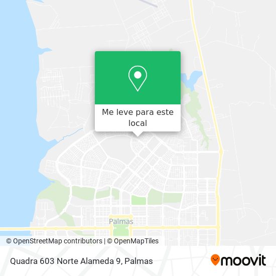 Quadra 603 Norte Alameda 9 mapa