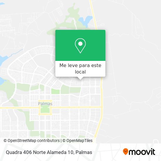 Quadra 406 Norte Alameda 10 mapa