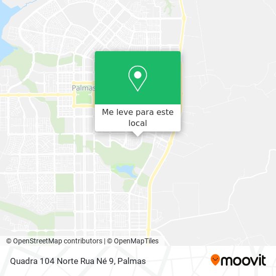 Quadra 104 Norte Rua Né 9 mapa