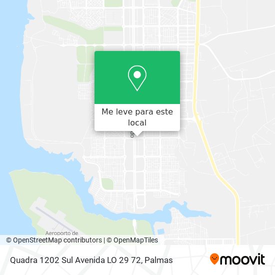 Quadra 1202 Sul Avenida LO 29 72 mapa