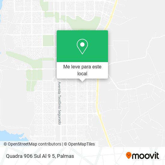 Quadra 906 Sul Al 9 5 mapa
