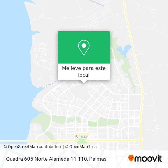 Quadra 605 Norte Alameda 11 110 mapa