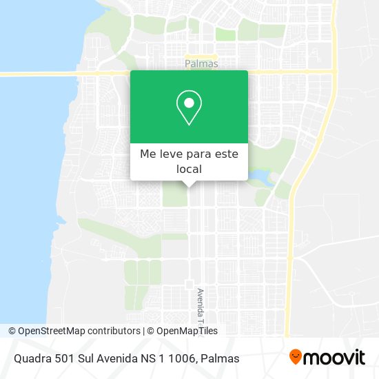 Quadra 501 Sul Avenida NS 1 1006 mapa