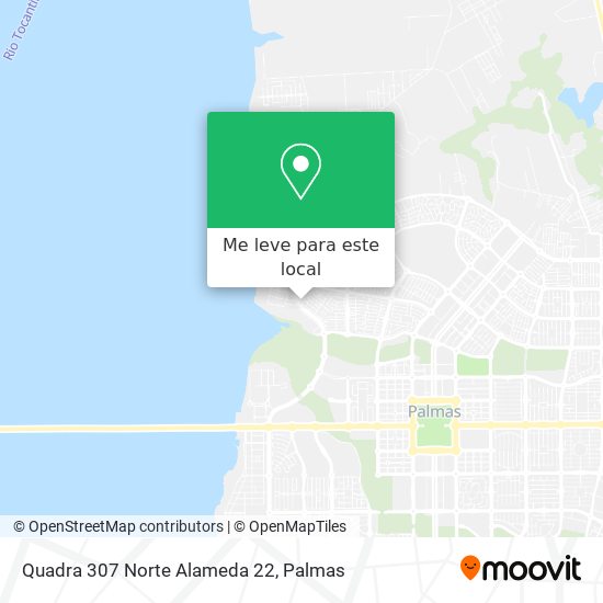 Quadra 307 Norte Alameda 22 mapa