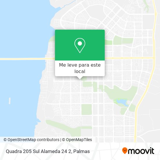 Quadra 205 Sul Alameda 24 2 mapa