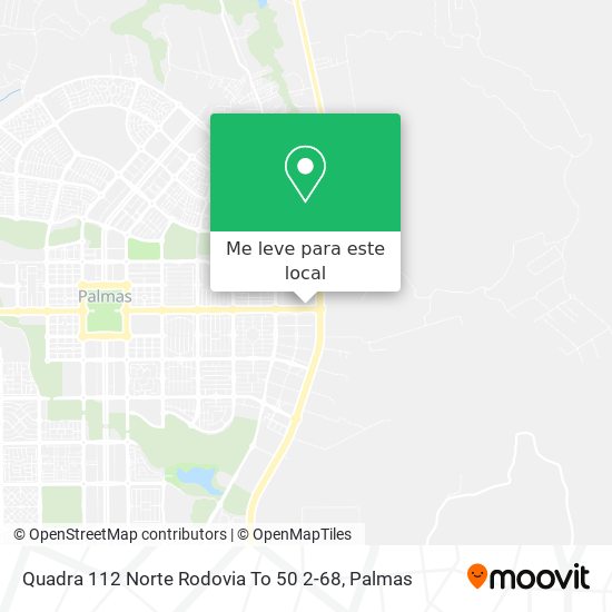 Quadra 112 Norte Rodovia To 50 2-68 mapa