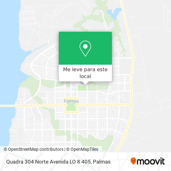 Quadra 304 Norte Avenida LO 8 405 mapa