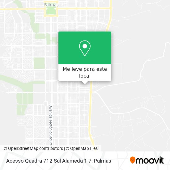 Acesso Quadra 712 Sul Alameda 1 7 mapa